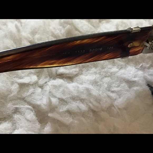 Burberry Tortoise Rectangle Frame Eyewear Made in Italy - Picture 5 of 12